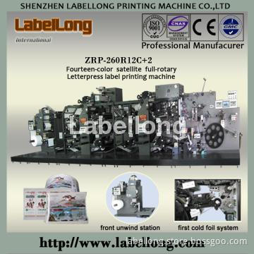 12-Color High speed full rotary letterpress  printing labeling machine